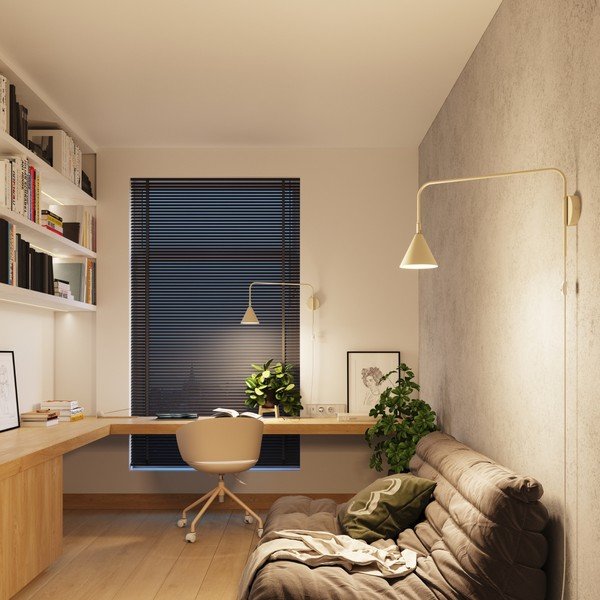 Krēmkrāsas sienas lampa ar vadu ø 14 cm Zylo – Sollux-image-3