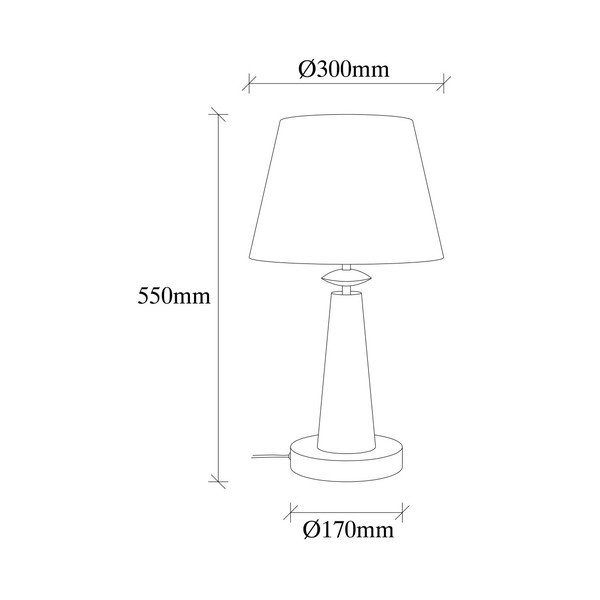 Metāla galda lampa zelta krāsā Opviq lights Samuel-image-1