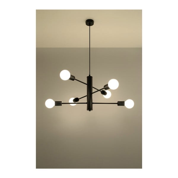 Melna griestu lampa Sollux Donato 6-image-1