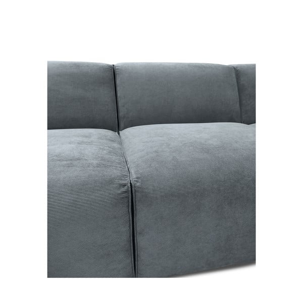 Pelēks velveta stūra dīvāns (ar labo stūri) Sting – Scandic-image-1