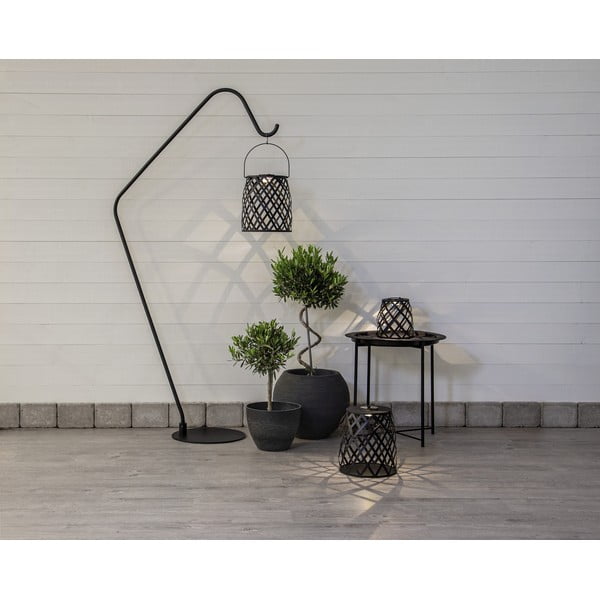 Melna LED laterna Star Trading Calabria, augstums 20 cm-image-1