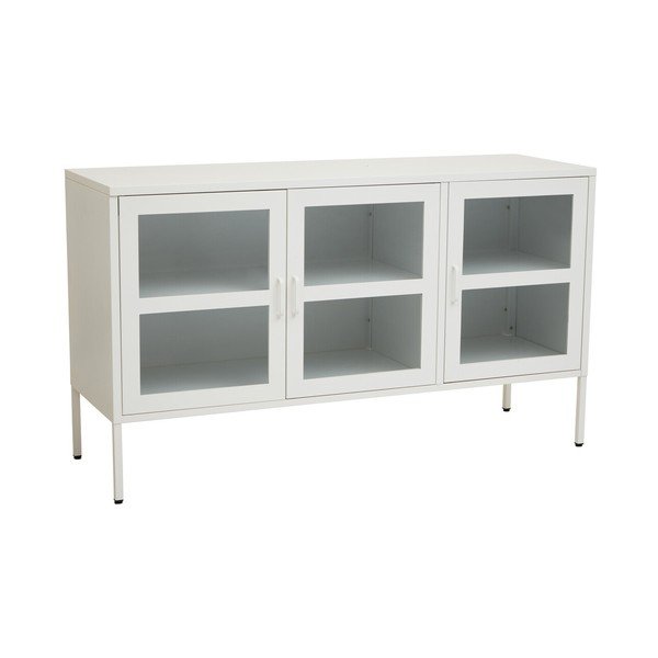 Balta tērauda vitrīna 140x80x45 cm Acier – Premier Housewares