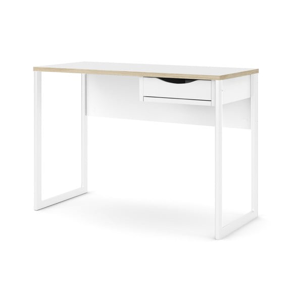 Balts rakstāmgalds Tvilum Function Plus, 110 x 48 cm-image-2