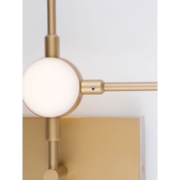 Zelta krāsas metāla LED sienas lampa Atomo – Nova Luce-image-3