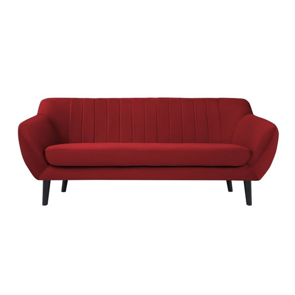Sarkans samta dīvāns Mazzini Sofas Toscane, 188 cm