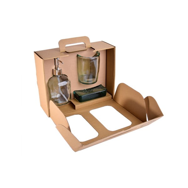 Stikla vannas istabas piederumu komplekts Bubbles – Ego Dekor-image-4