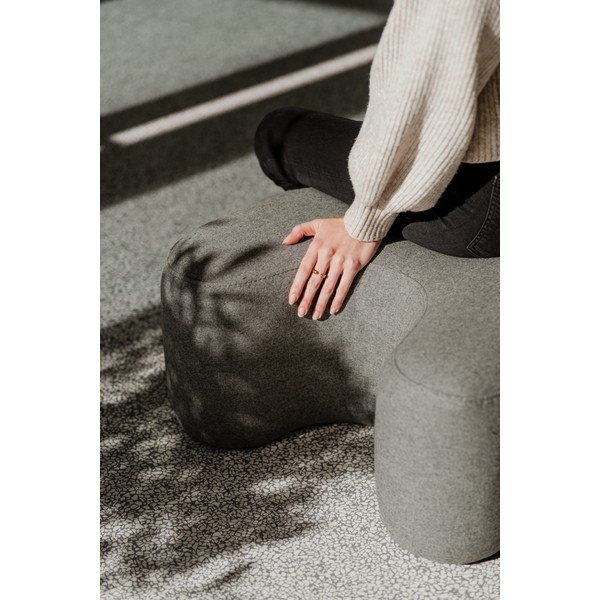 Pelēks vilnas pufs Ü – noo.ma-image-2