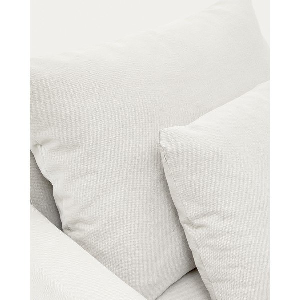 Balts lina atpūtas krēsls Nora – Kave Home-image-1