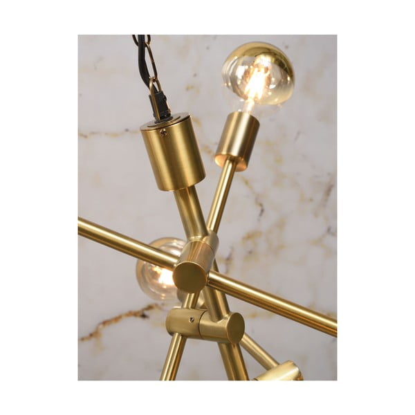 Piekaramā lampa zelta krāsā ar stikla abažūru ø 60 cm Nashville – it's about RoMi-image-3