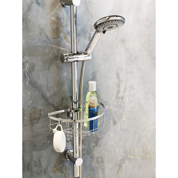 Pašturošs vannas istabas plaukts no nerūsējošā tērauda sudraba krāsā Floresta – Wenko-image-1