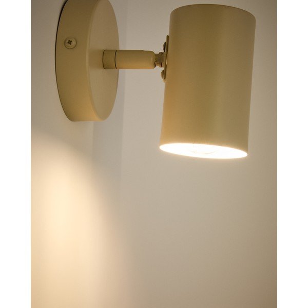 Bēša metāla sienas lampa Manie – Kave Home-image-3