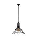 Melna piekaramā lampa ar metāla abažūru ø 38 cm Fellini – Opviq lights