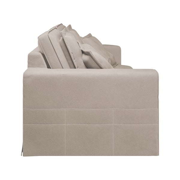 Gaiši brūns dīvāns 196 cm Nora – Ropez-image-4