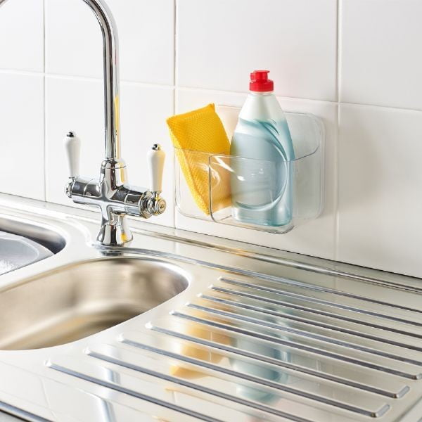 Plastmasas zobu birstes turētājs ar uzstādīšanu bez urbšanas Invisifix – Addis-image-3