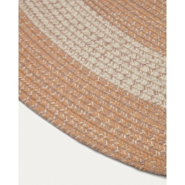 Persiku oranžs iekštelpu un āra paklājs no pārstrādātas šķiedras 160x230 cm Leeith – Kave Home-image-4