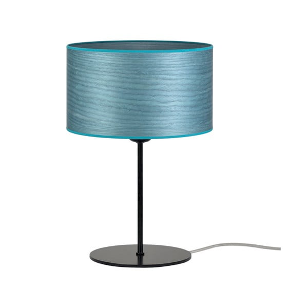 Zila dabīgā finiera galda lampa Sotto Luce Ocho S, ⌀ 25 cm