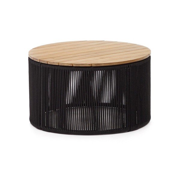 Apaļš dārza kafijas galdiņš ar akācijas koka galda virsmu ø 70 cm Dandara – Kave Home