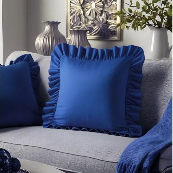 Spilvendrāna no kokvilnas maisījuma 40x40 cm Ruffled – Mila Home-image-1