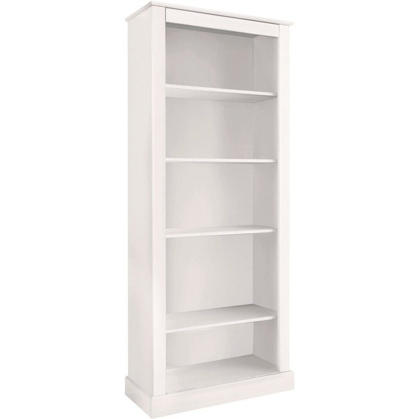 Balts priedes masīvkoka grāmatplaukts 181x31 cm Mille – Støraa-image-2