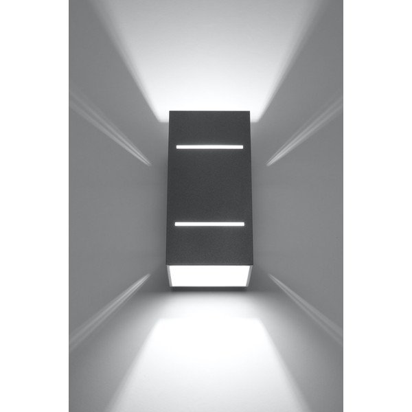 Pelēka sienas lampa Sollux Torre-image-1