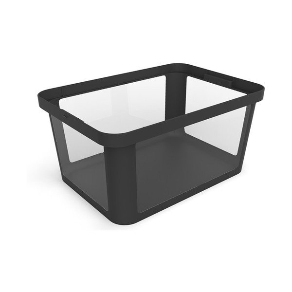 Melns plastmasas uzglabāšanas kastes vāks 57x39x3 cm Albris – Rotho-image-2