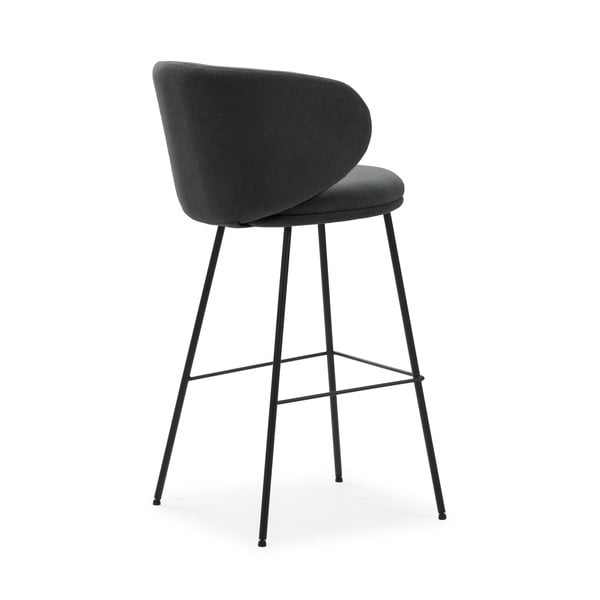 Tumši pelēki bāra krēsli (2 gab.) (sēdekļa augstums 65 cm) Rush – Marckeric-image-4