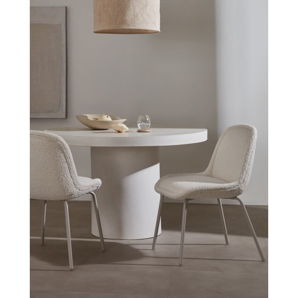 Apaļš betona dārza ēdamgalds ø 120 cm Aiguablava – Kave Home-image-1