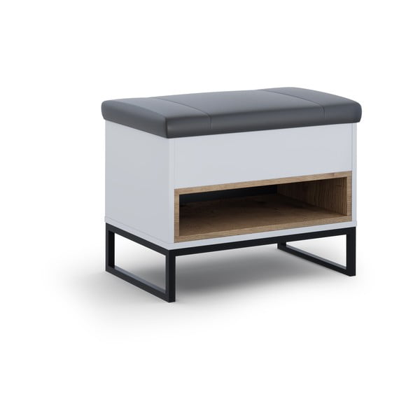 Balts apavu plaukts ar soliņu Olis – Cosmopolitan Design-image-1