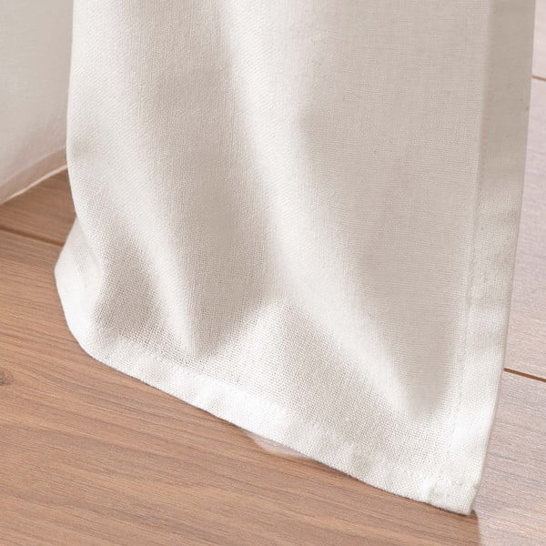 Balts/bēšs aizkars no kokvilnas maisījuma 140x240 cm Altea – douceur d'intérieur-image-4