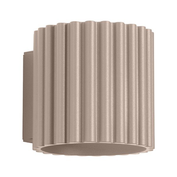 Pelēkbrūna sienas lampa ø 10 cm Zora – Sollux