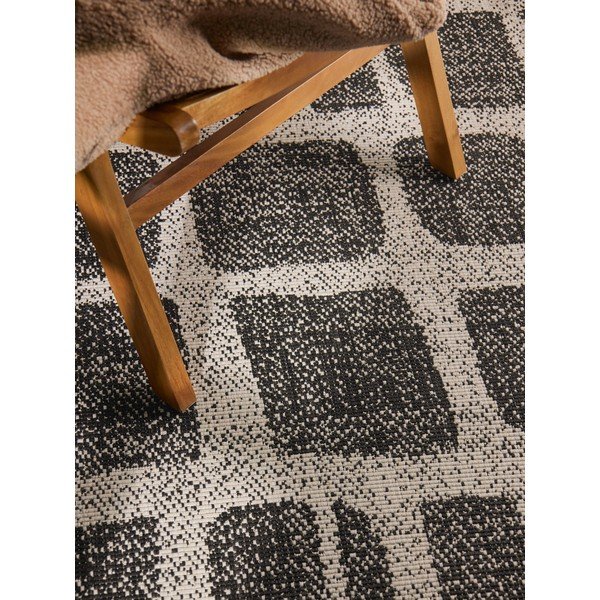 Melns/krēmkrāsas iekštelpu un āra paklājs 160x230 cm Haringey Ruskin – Ted Baker-image-3