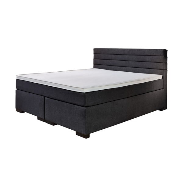 Melna atsperu gulta 180x200 cm Kokomo – Rojaplast