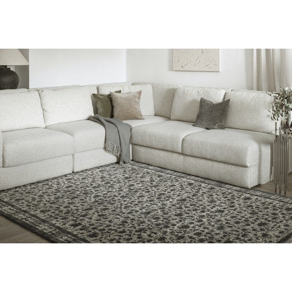 Antracīta pelēks vilnas paklājs 200x300 cm Agnus Classic – Agnella-image-1