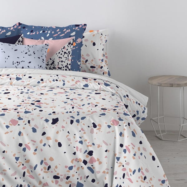 Kokvilnas segas pārvalks Blanc Terrazzo, 140 x 200 cm-image-3
