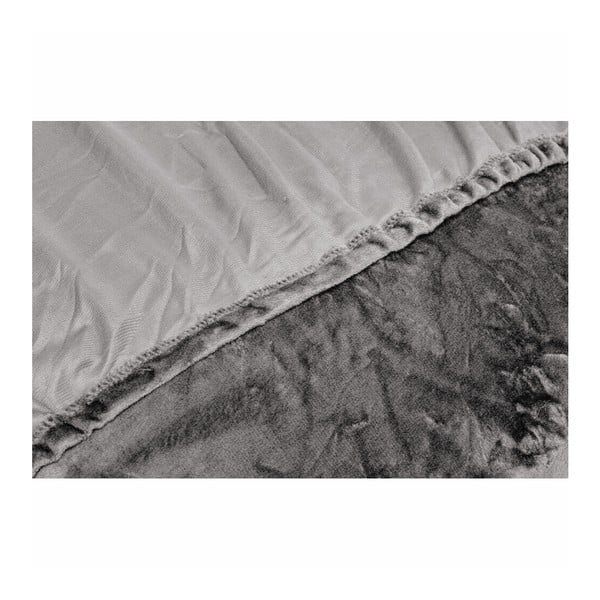 Pelēks mikroplīša palags My House, 180 x 200 cm-image-2