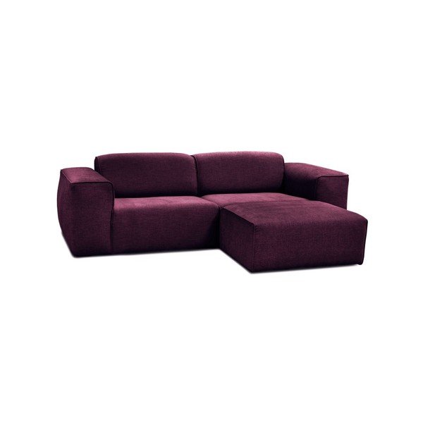 Violets trīsvietīgs dīvāns ar pufu Cosmopolitan Design Phoenix-image-1