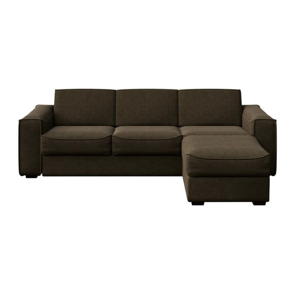 Brūns dīvāns ar maināmu sēdmoduli MESONICA Munro, 288 cm