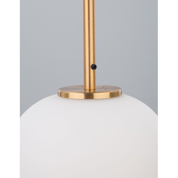 Balta/misiņa krāsas stikla piekaramā lampa ø 27 cm Lato – Nova Luce-image-2
