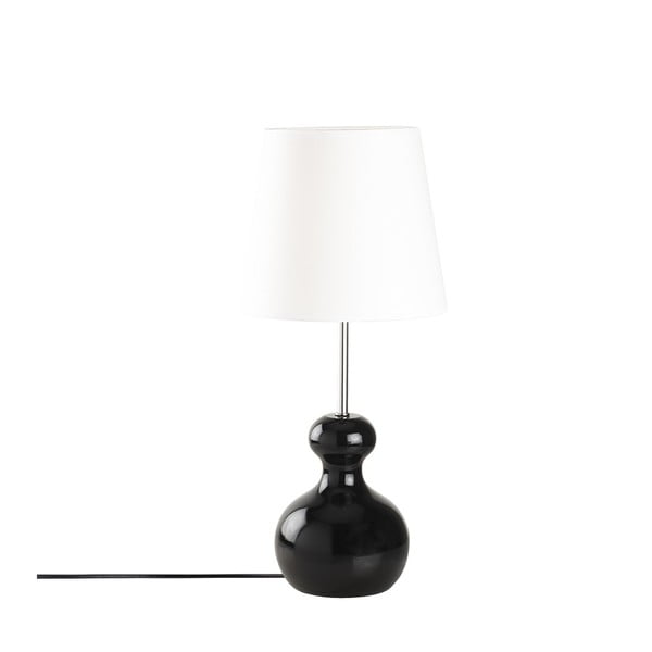 Koka galda lampa melnā krāsā Opviq apgaismojums Mallina