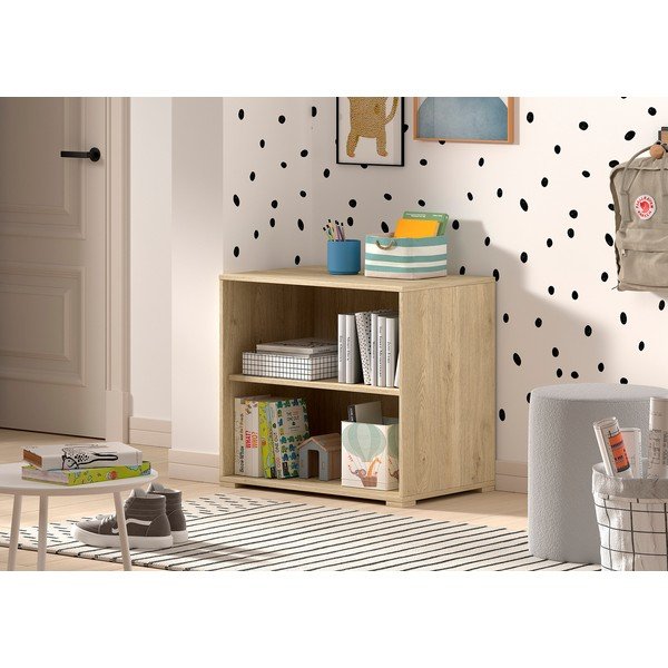 Dabīga toņa bērnu grāmatu plaukts 68x62x43 cm Sam – Vipack-image-1