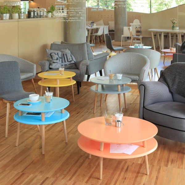 Tumši pelēks kafijas galdiņš Ragaba UFO, ⌀ 57 cm-image-1