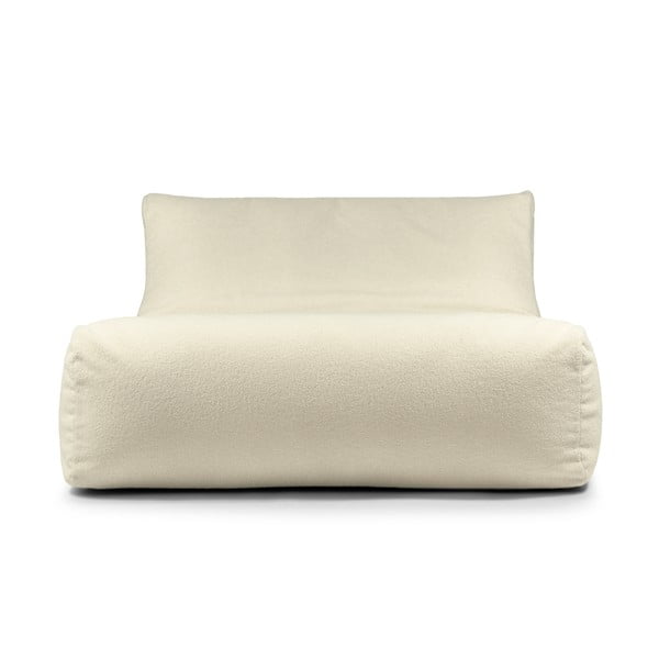 Krēmkrāsas sēžammaiss no buklē auduma Sofa Lounge – SLOWDOWN-image-2