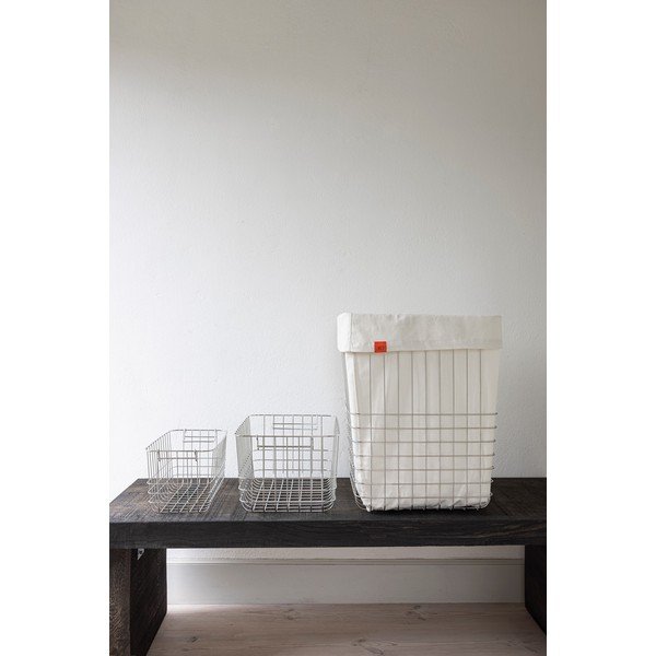 Sudraba krāsas metāla veļas grozs 64 l Store-It – Mette Ditmer Denmark-image-1