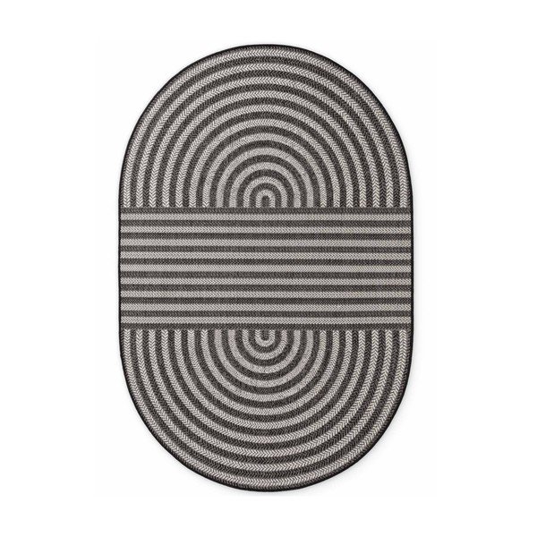 Melns/krēmkrāsas iekštelpu un āra paklājs 160x230 cm Haringey Woodfield – Ted Baker