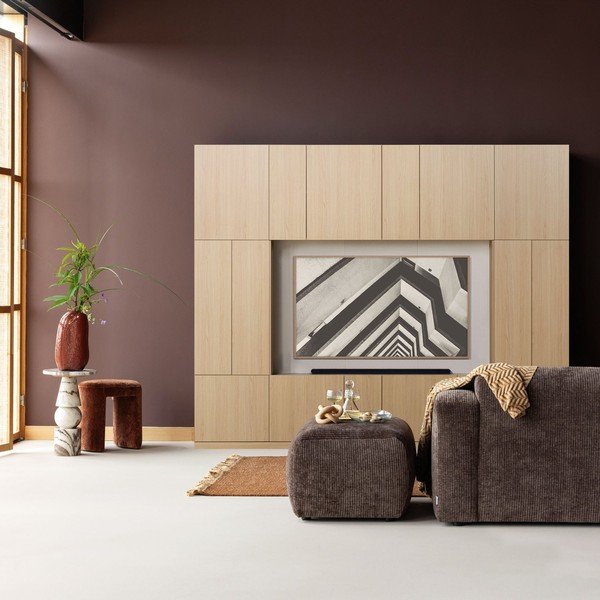 Dabīga toņa modulārais TV galdiņš 160x215 cm Build – WOOOD-image-1