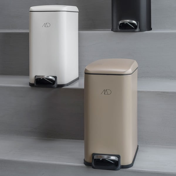 Bēša metāla atkritumu tvertne ar pedāli 5 l Wendy – Mette Ditmer Denmark-image-3