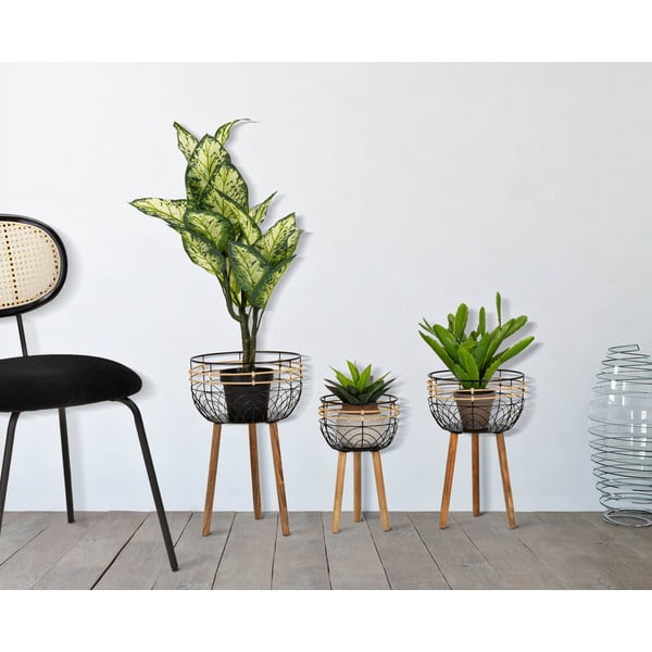 Metāla puķu podu statīvi (3 gab.) Oporto – Mauro Ferretti-image-1