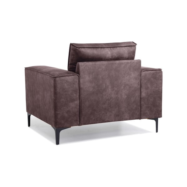 Šokolādes brūns mākslīgās ādas krēsls Scandic Copenhagen Preston-image-3