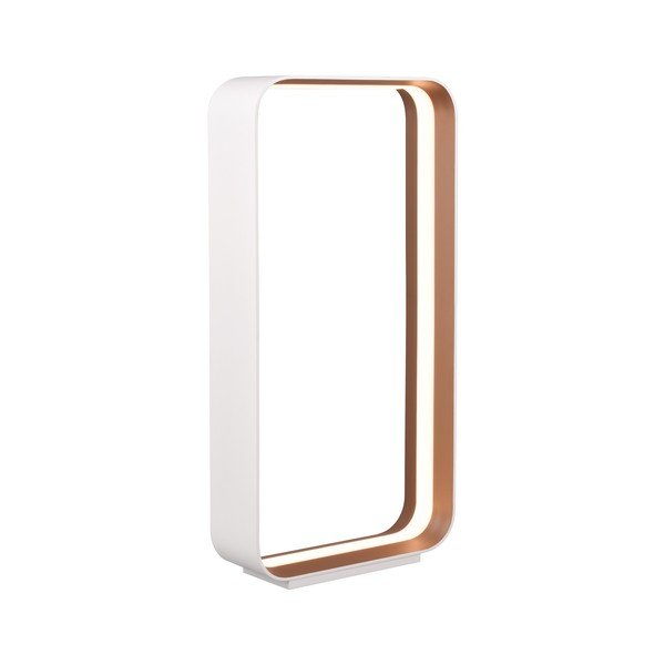 Balta LED galda lampa ar balss vadību/ar mobilās lietotnes vadību un metāla abažūru (augstums 61 cm) Cizione – CINQUE-image-2