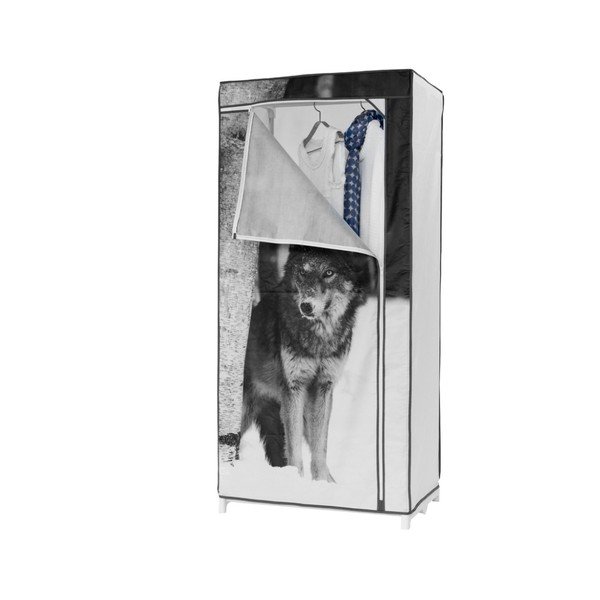 Tekstila drēbju skapis Kompaktors Wolf, augstums 160 cm-image-1